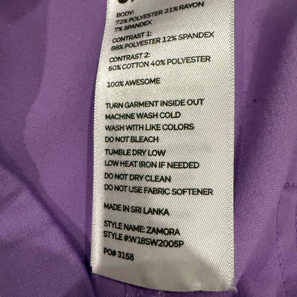 Figs zamora light purple Petite Large pants - Picture 5 of 16